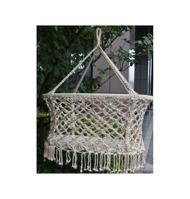 China Outdoor Furniture Portable Indoor & Outdoor Cotton Rope Hanging Crib Patio Swing Hutch Baby Net Hammock for sale