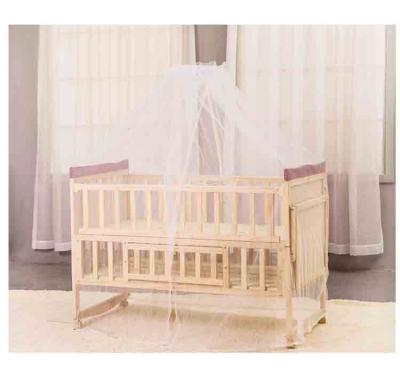 China Wholesale Solid Wood Baby Hutch Single Swing Bed Newborn Wooden Crib for sale