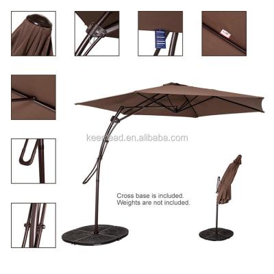 China Promotional Outdoor Furniture Cheap Custom UV Protection Large Patio Beach Foldable Straight Reverse Umbrella Stand for sale