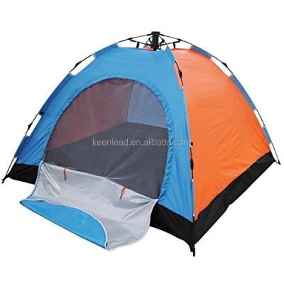 China Outdoor Portable Double Layer Fiberglass Single Waterproof Automatic Camping Tent for sale