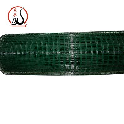 China Easily Assembled PVC Wire Mesh Roll / Plastic Coated Welded Wire Mesh / Green Color Welded Wire Mesh for sale