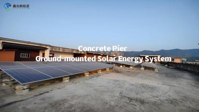 China Industrial Distributed Rooftop Solar System-Cement Flat Roof Type 1 for sale