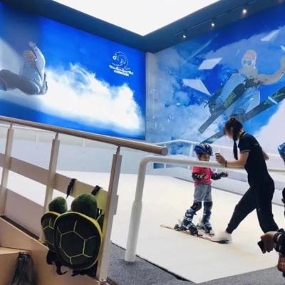 China Indoor Skiing Kids Amusement Park Ski Simulator Equipment , Cheap Amusement Park Rides for sale