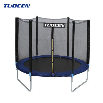 China With protective net factory direct plastic bottom trampoline 6Ft-16Ft, outdoor trampolines for sale for sale