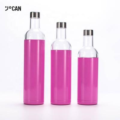 China New Design Stainless Steel Viable Wine Bottle With Prited Logo For Home Party And Custom Gifts for sale