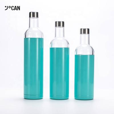 China Viable Wholesale Vacuum Insulated Stainless Steel Cooler Set Outdoor Beer Tumbler And Shaker Red Water Wine Bottle for sale