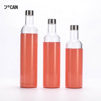 China Best Sustainable 304ss Insulated Outer Bottle Beer Stainless Steel Set Tumbler And Red Water Shaker Wine Cooler for sale