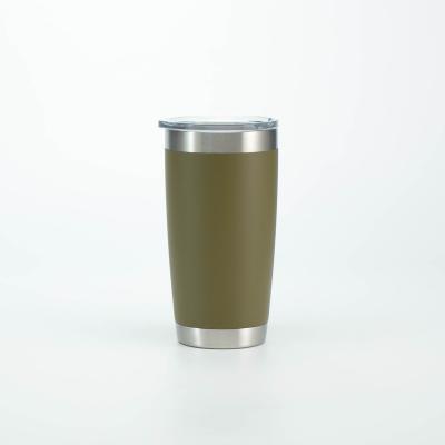 China Durable Double Wall Insulated Metal Stainless Steel Tumbler 20 oz and 30oz with Straw for sale