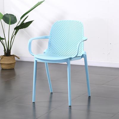 China Wholesale Contemporary Popular Colorful Outdoor Plastic Armchair Stackable Modern Stylish Garden Chair for sale