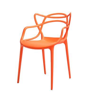 China Optional Wholesale Designer Modern Dining Room Furniture Armless Injection Molds PP Plastic Dining Chairs for sale