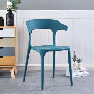 China Factory Wholesale Modern Colorful Polypropylene Stackable Plastic Armchairs Furniture Restaurant Stackable Dining Chairs for sale