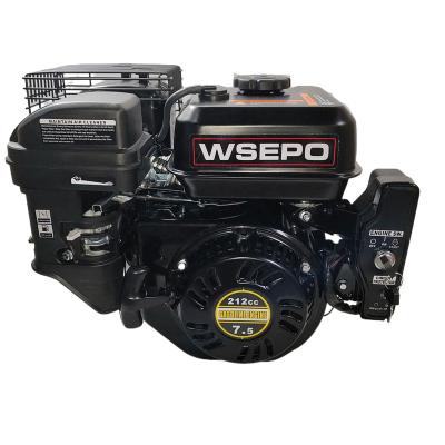 China Air-cooled WSE210-V New Model Electric Start 212CC 7.5HP 4 Stroke Air Cool Gasoline Engine With EPA CE Applied For Pump GoKart Generator Ti for sale