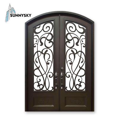 China Anti-theft wrought iron pipr gates for pakistan villas for sale