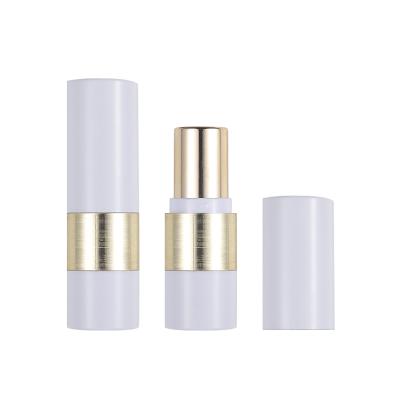 China Cosmetic Custom Plastic Lip Gloss Tube Base 21mm Round White Empty Lipstick Tube for sale