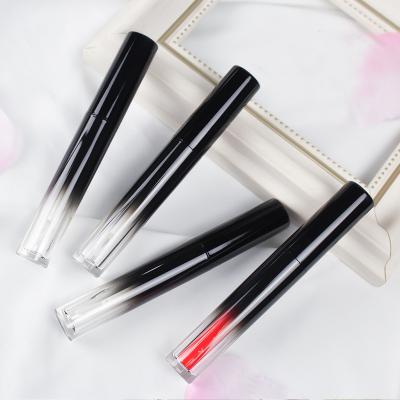 China Lip Gloss Packing Black Gradient 3ml Lip Gloss Empty Tube Lip Tint Liquid Lipstick for sale