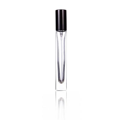 China Empty Portable Perfume Spray Bottle High Grade Glass Spout Spray Cosmetics 10ml Small Sample Fine Aluminum Spray Container for sale