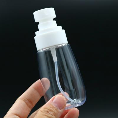 China Cosmetic Empty Clear Plastic Pump Bottles 70ml Small Empty Lotion Spray Bottle for sale