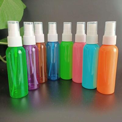 China Color 60ml Eco - Friendly Glass Spray Bottle PET Spray Bottle Red Blue Green And Orange Spray Bottle for sale