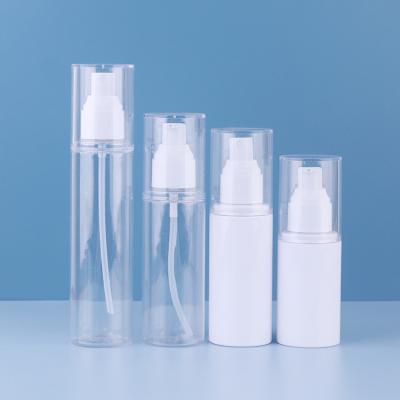 China Transparent Cosmetic Packaging Lotion Bottles 15ml 30ml 50ml 100ml PET Plastic Spray Bottles for sale