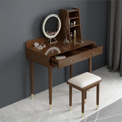 China Good Quality Large Storage Space Wooden Dressing Table Furniture Nordic Style Make Up Dressing Table for sale