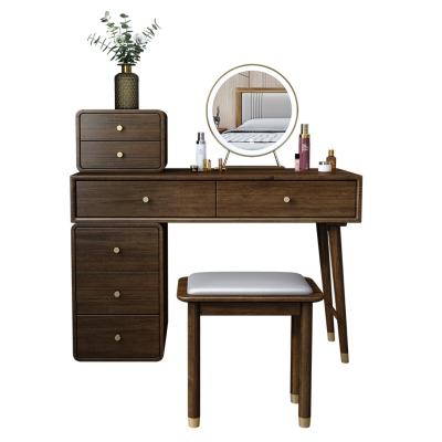 China Convertible Modern Minimalist Bedroom Furniture Finisher With Mirror And Stool for sale