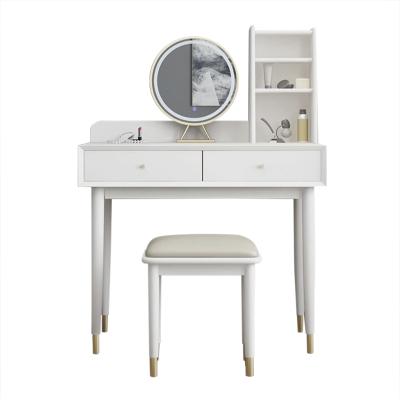 China Convertible Modern Minimalist Bedroom Furniture Finisher With Mirror And Stool for sale