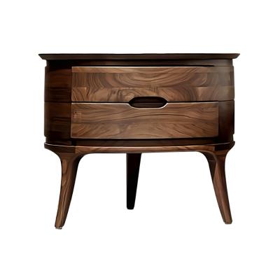 China Environmental Friendly And Durable European Modern Round Bedside Table Nightstands for sale