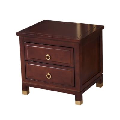 China Storageable solid wood bedside table with drawers nightstands for sale