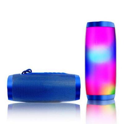 China Cheap Outdoor Portable Phone Function Lanyard Bicycle Cylindrical Speaker Bluetooth Speaker Radio With Night Light for sale