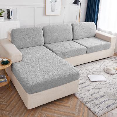 China New modern waterproof three-dimensional jacquard jacquard relief cushion cover sofa lazy person combination for sale