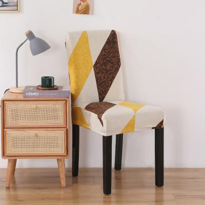 China New Simple Printed Modern Simple Elastic Chair Cover Office Chair Cover Chair Cover for sale