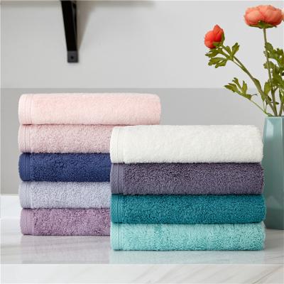 China Sustainable Three Piece Set Cotton Household Face Wash Bath Towel Thickened Adult Soft Absorbent Lint Free Face Towel for sale