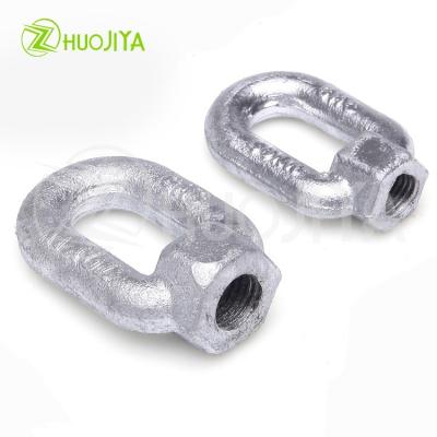 China Power Zhuojiya Hardware Custom Galvanized Carbon Steel Drop Forged 582 Din Eye Lifting Nut for sale