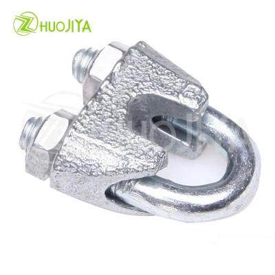 China Zhuojiya High Quality DIN 741 Material DIN 741 CLIP Various Wire Rope Malleable Size A Type Clip for sale