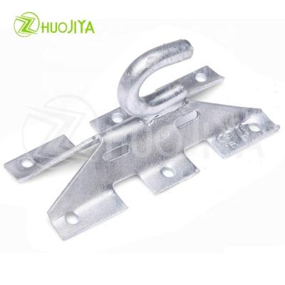 China High Quality /Hot Manufactured Electric Power Fittings Zhuojiya Anchor Bracket Dip Galvanized Anchor Hook For Cable Pole for sale