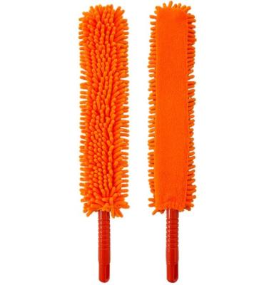 China Durable Plastic Stretchable Microfiber Cloth Double Side Handle Microfiber Duster for sale