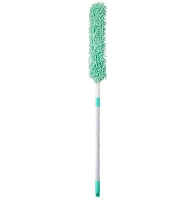 China Sustainable Double Sided Stretchy Microfiber Duster With Super Long Handle for sale