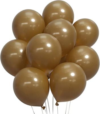 China Thick Brown Balloons 12 Inch Balloon Baby Shower Woodland Khaki Jungle Retro Wild Safari Birthday Party Decorations for sale