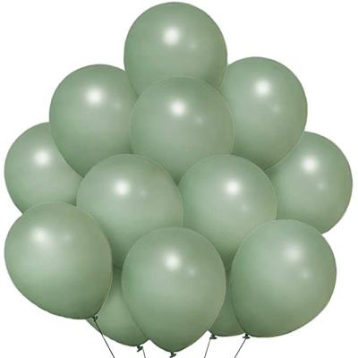 China Wholesale Thick Sage Green Balloons 5 inch party pastel latex balloons birthday balloons for party decorations for sale