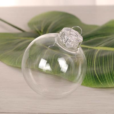 China Wholesale Plastic Creative Hobby Bulk Set 6cm Round Clear Plastic Ball Ornaments Large For Crafting Christmas Tree Decoration for sale