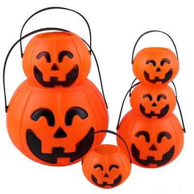 China Wholesale New Strange Pumpkin Bucket Sugar Candy Storage Portable Pumpkin Lantern Halloween Children's Pumpkin for sale