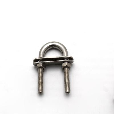 China Marine Type Wire Rope Marine Hardware Fittings High Quality Stainless Steel U-Bolt Clip M8 M10 M12 Customized For Marine Lock for sale