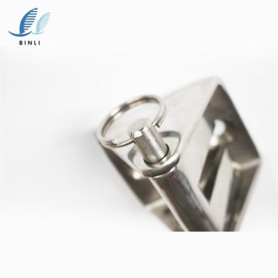 China Boat Hardware Fitting SS316/304 Clip Lock Stopper Beads For Snake Chain With Hanger Anchor Chain Stopper for sale