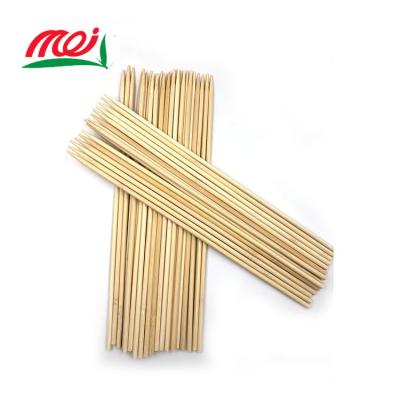 China Wellmade Flexible Easily Cleaned 15 Inch 25mm European Heat Resistant Thin Blunt Point Cotton Swab Bamboo Skewer For Corn for sale