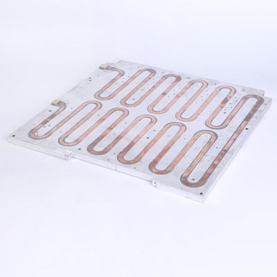 China New Energy Customized Heatsink CNC Machining Skived Fin Heatsink Copper Heat Pipes For High Power Equipment for sale