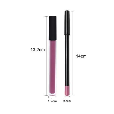 China Wholesale 21 Colors Waterproof Lipliner White High Tint Lipliner Lipstick Set 2 in-1 Matte Lipliner Pencil for sale