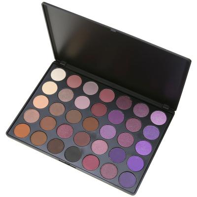 China Talc and Cruelty Free Vegan Eyeshadow Palette Private Label Eyeshadow Palette Waterproof Purple Pounds for sale