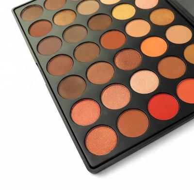 China 35 Colors Waterproof Eyeshadow With Black Palette Private Label Eyeshadow Palette for sale