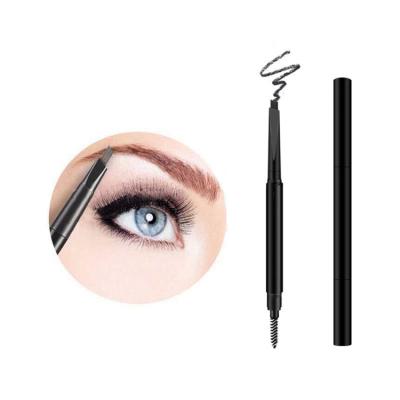 China OEM 3d waterproof eyebrow moq private label eyebrow pencil dark brown color long bottom for sale