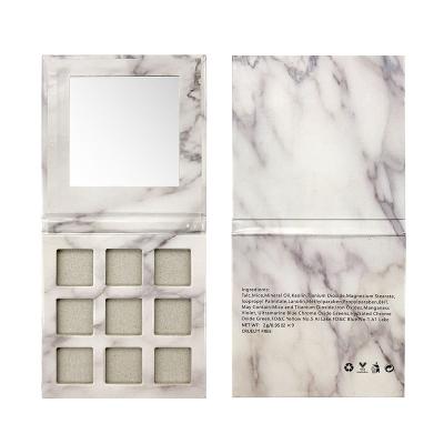 China 2019 Best Selling Waterproof Cosmetics Marble Empty Cardboard Eyeshadow Palette Packaging for sale